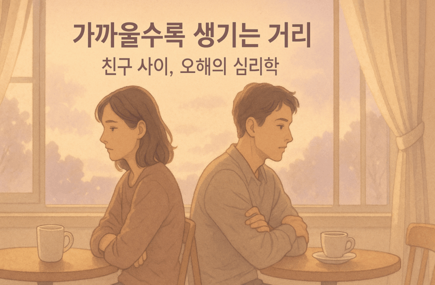 오래된 친구일수록 왜 오해가 잦을까? 심리학이 말하는 진짜 이유