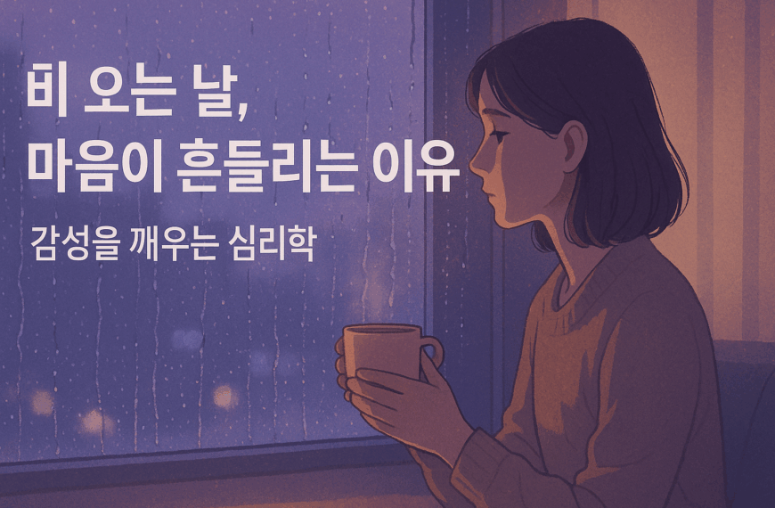 비 오는 날, 왜 우리는 유난히 감성적일까?