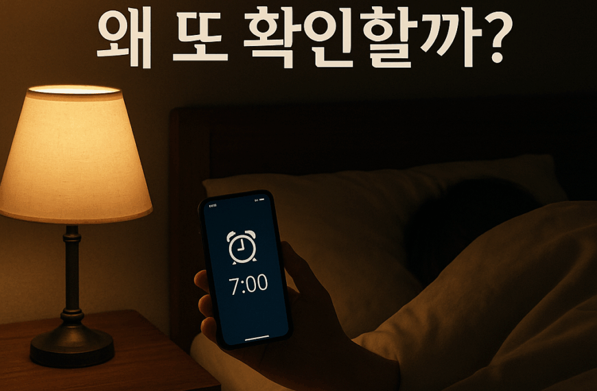 왜 우리는 알람을 꺼도 다시 확인할까? 6