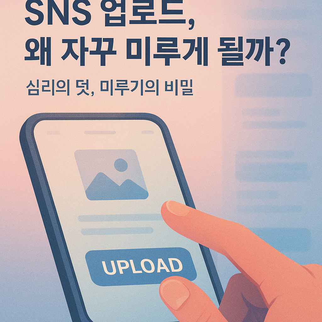 “다음에 올려야지”가 만든 심리의 덫 — SNS 업로드 미루기의 비밀 2
