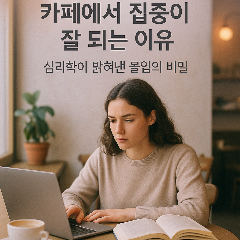 카페에서 공부하면 집중이 잘 되는 심리학적 비밀 1
