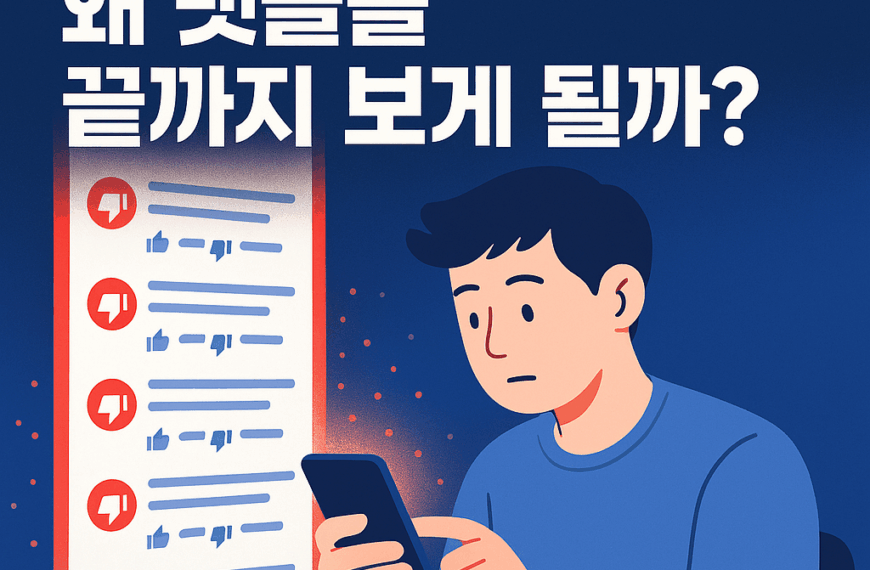 사람들이 유튜브 댓글을 끝까지 스크롤 하는 이유 4