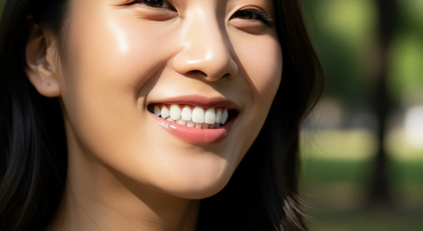 자신감 있는 미소를 짓는 환한 치아