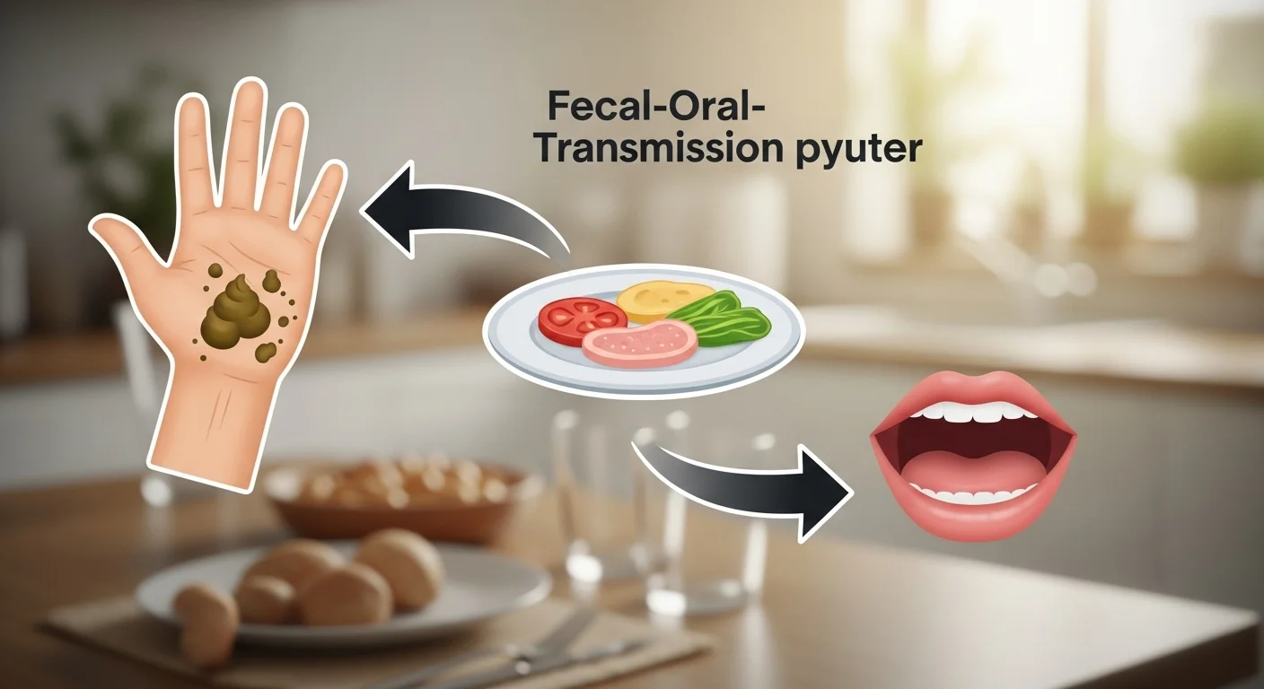 주요 전염 경로: 분변-경구 감염