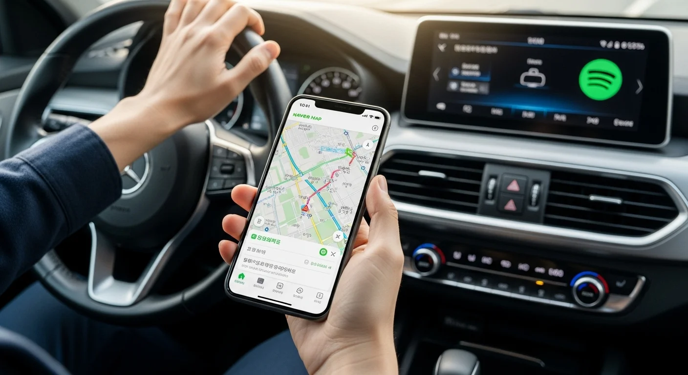 네이버 지도에서 스포티파이를 바로!